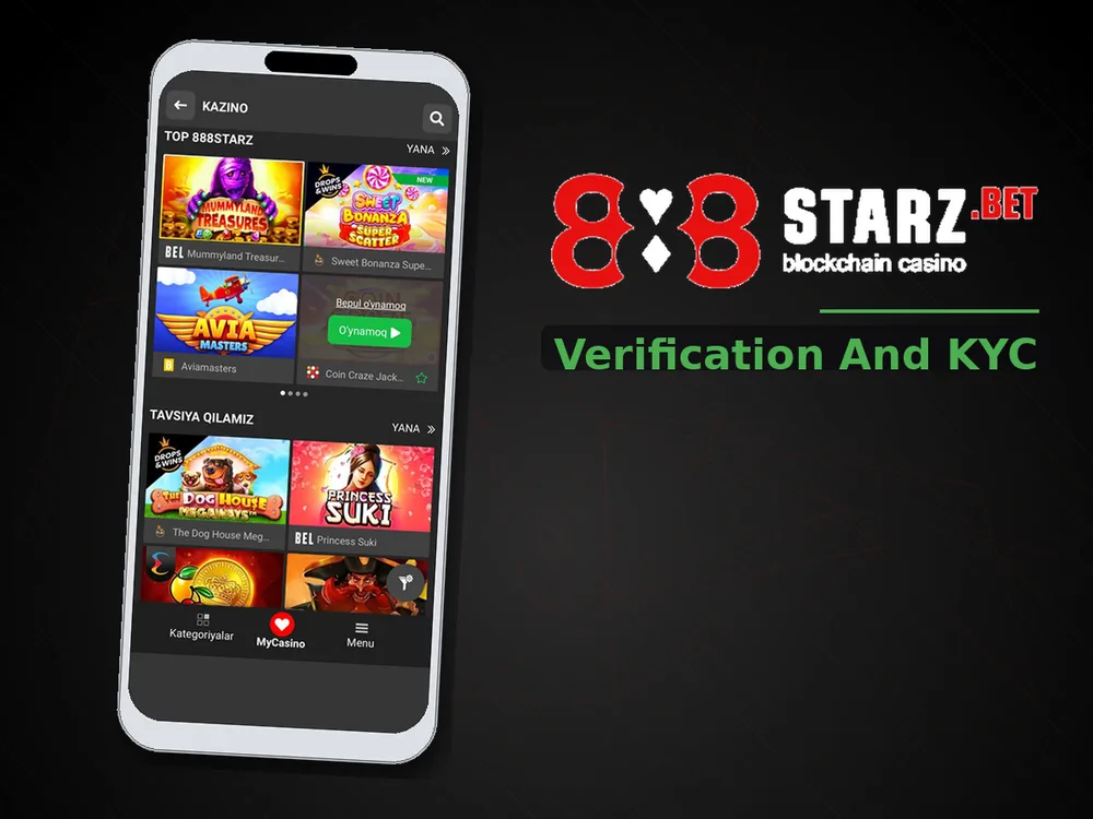 888Starz Casino - Verification And KYC