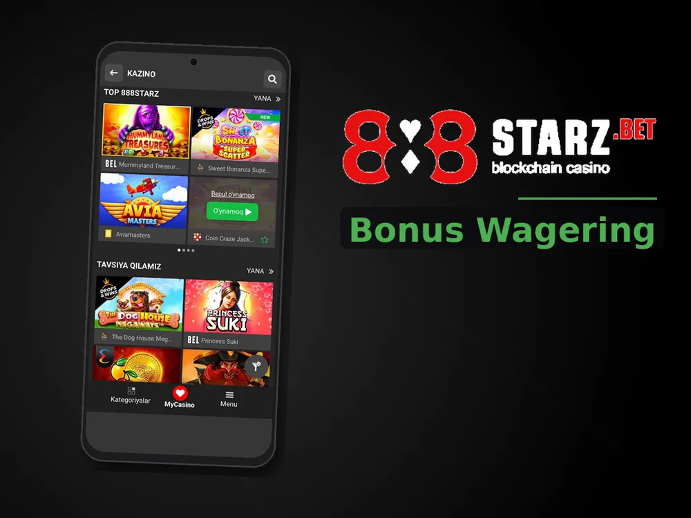 888Starz Casino - Bonus Wagering