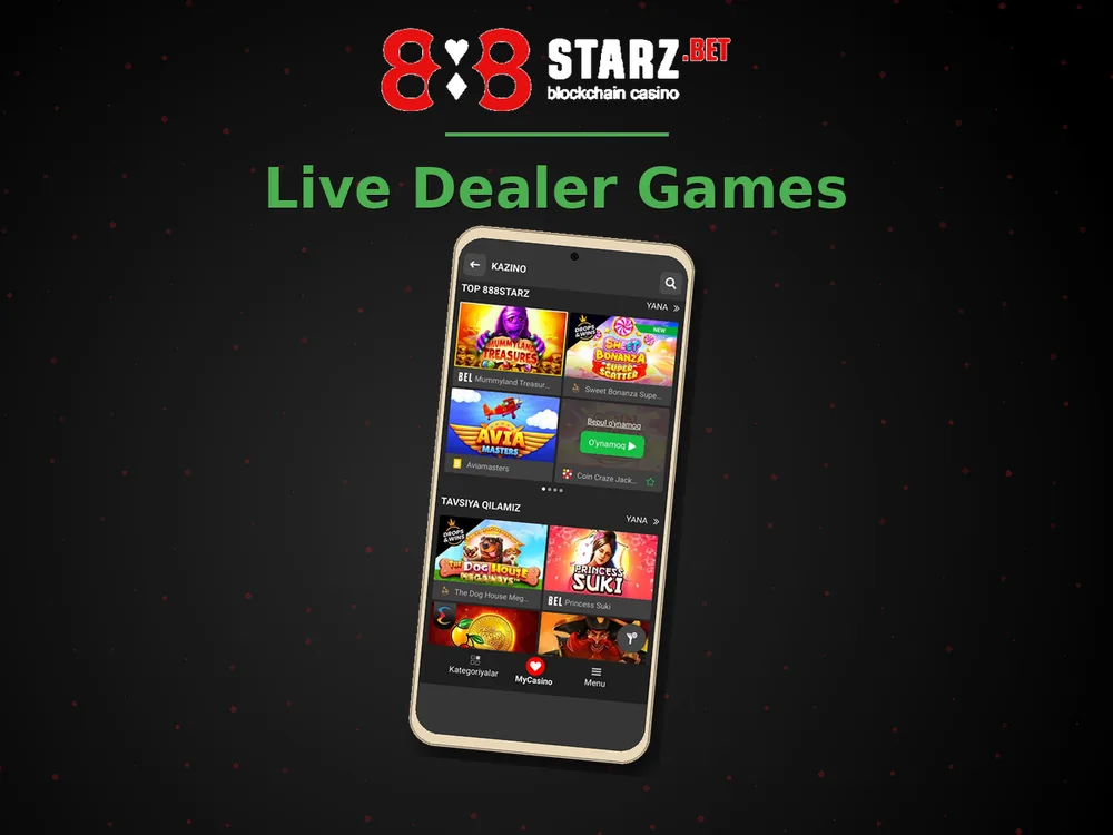 888Starz Casino - Live Dealer Games
