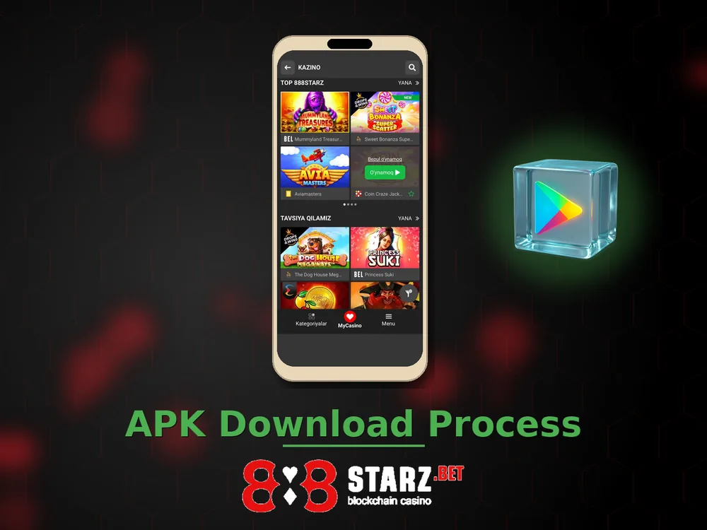 888Starz Casino - APK Download Process