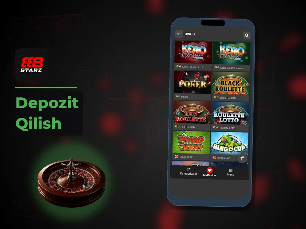 888Starz Casino - Depozit Qilish