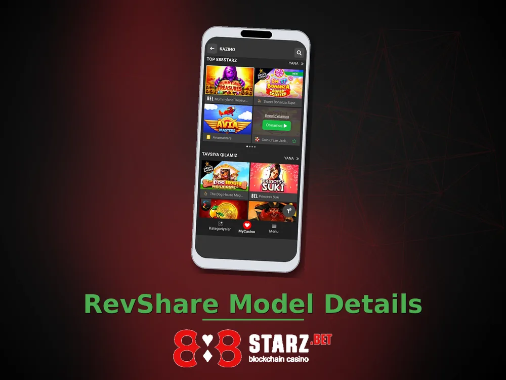 888Starz Casino - RevShare Model Details