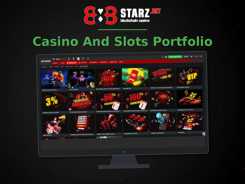 888Starz Casino - Casino And Slots Portfolio
