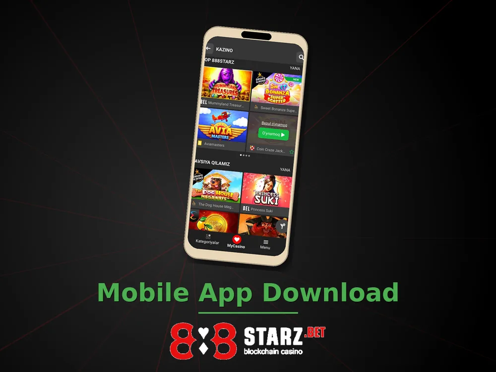 888Starz Casino - Mobile App Download