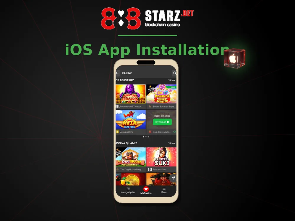 888Starz Casino - iOS App Installation