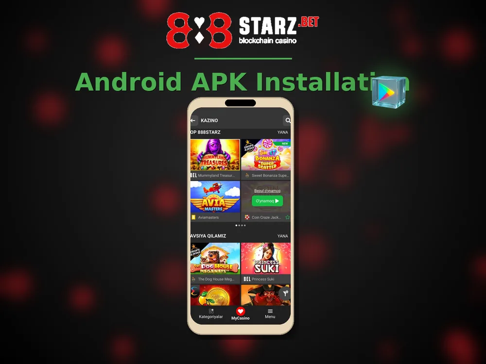 888Starz Casino - Android APK Installation