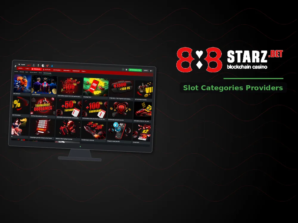 888Starz Casino - Slot Categories Providers