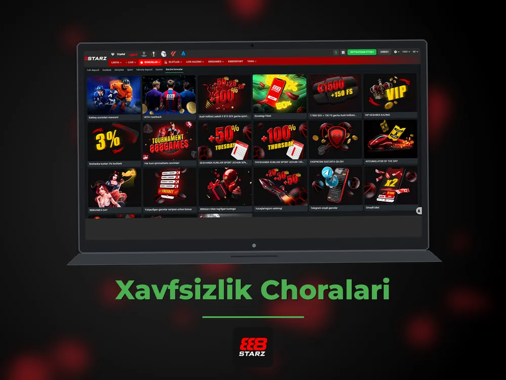 888Starz Casino - Xavfsizlik Choralari