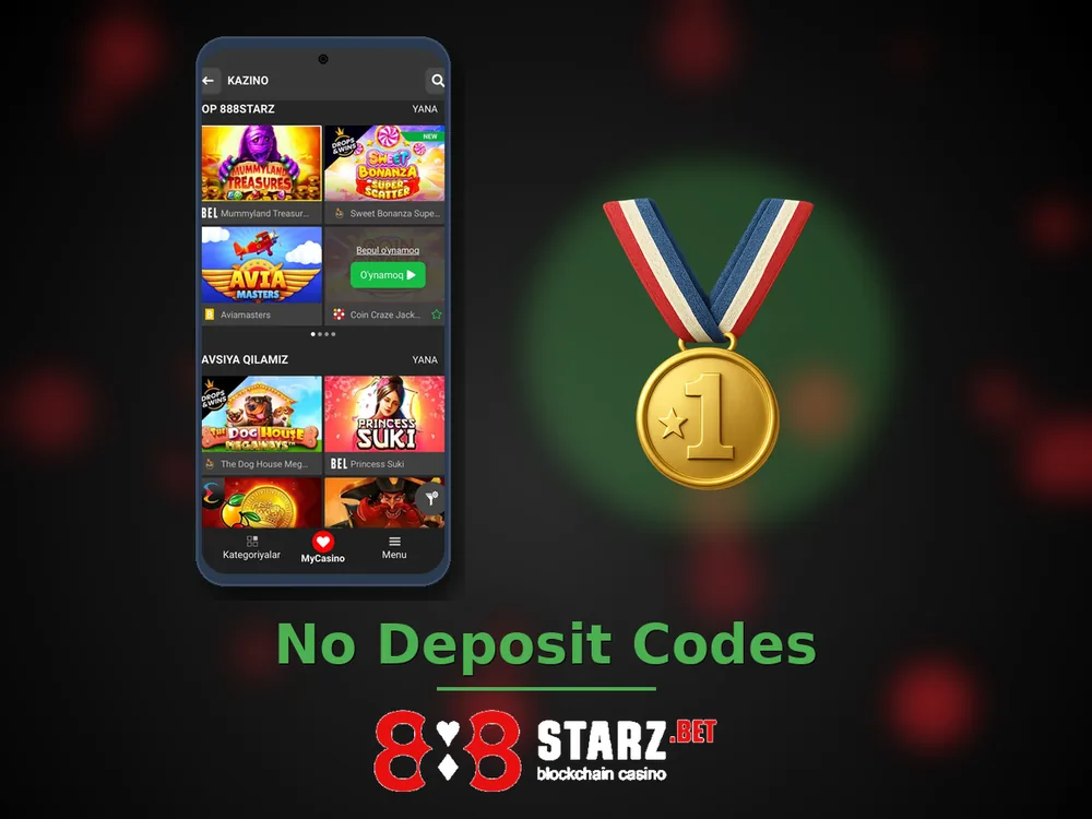 888Starz Casino - No Deposit Codes