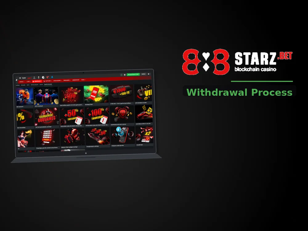 888Starz Casino - Withdrawal Process